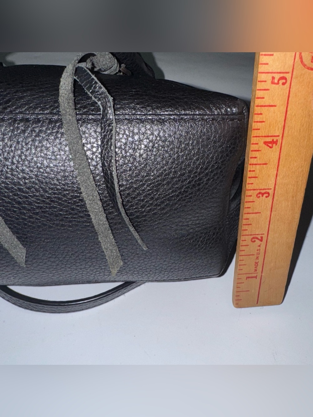 Rebecca Minkoff Black Micro Moto Leather Satchel Bag Crossbody Strap - Picture 16 of 16